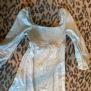 7 For All Mankind Light Blue Linen Dress